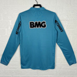 2012/13 Santos Blue Retro Long Sleeve Soccer Jersey