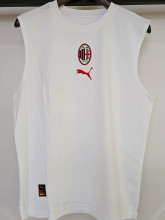 2025 AC White Pure Cotton Vest Jersey