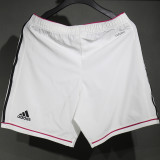 2014/2015 RM Home White Retro Player Version Shorts Pants 球员版