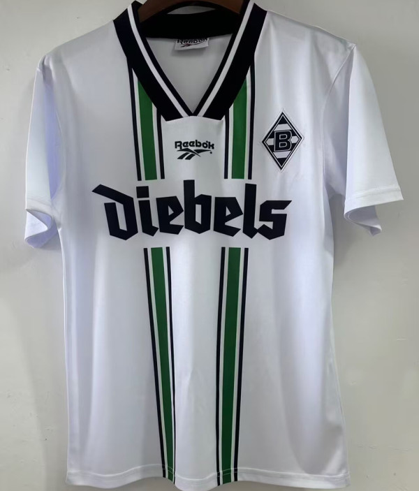 1996 Monchengladbach Home White Retro Jersey