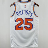 2025 NY Knicks BRIDGES  #25 White City Edition NBA Jerseys