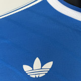 2025/26 RM Third Blue Player Version Long Sleeve Soccer Jersey