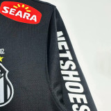 2012/13 Santos Black Retro Long Sleeve Soccer Jersey