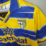 1998/99 Parma Home Yellow Retro Soccer Jersey