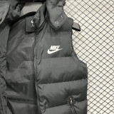 2026/27 NK Black Cotton Vest Jacket J5503 黑色带帽