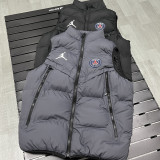 2026/27 PSG Jordan Grey Cotton Vest Jacket  J3302