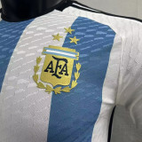 MESSI #10 Signature Version Argentina Home Player Version Jersey (3 Stars 3星 1字签名版) ★★