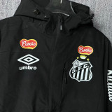 2025 Santos Black Retro style Windbreaker