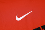 2024/25 Bulls Red Hoody Zipper Jacket Tracksuit