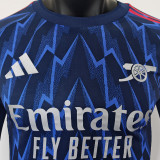 2025/26 ARS Away Blue Player Version Long Sleeve Soccer Jersey