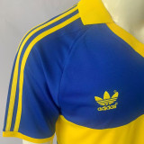 1985/86 Boca Home Blue Retro Soccer Jersey