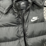 2026/27 NK Black Cotton Vest Jacket J5503 黑色带帽