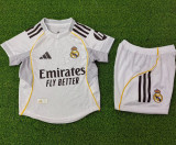 2025/26 RM Home White Player Version Kids Jersey 球员版童装