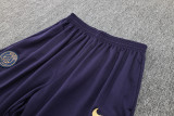 2024 PSG Dark Purple Hoody Zipper Jacket Tracksuit