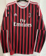 2011/12 AC Milan Home Long Sleeve Retro Jersey