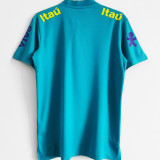 2021/22 Brazil Light Blue POLO Soccer Jersey有钮