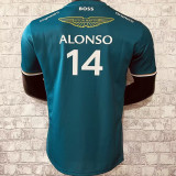 ALONSO #14 Aston Martin F1 Green Team T-Shirt 2023 (圆领 阿斯顿马丁)