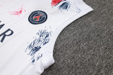 2025 PSG White Vest Training Jersey(A Set)