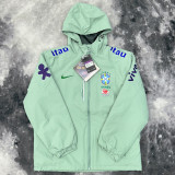 2025 Brazil Velvet Thickened warm Green Outdoor Jacket #103加绒冲锋衣