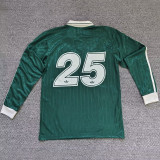2025/26 AD x oasis #25 Green Retro Style Fans Long Seelve Soccer Jersey (Have No.25 带号码）