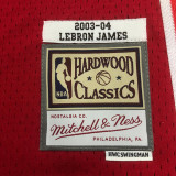 2003/04 Cleveland JAMES #23 Retro Red NBA Jerseys热压