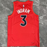 2023 Toronto Raptors INGRAM # 3 Red NBA Jerseys