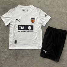 2025/26 Valencia Home White Kids Soccer Jersey