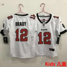 BRADY #12 Tampa Bay Buccaneers Kids NFL Jersey 海盗队