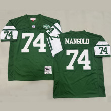 MANGOLD #74 Men's New York Jets Retro NFL Jersey 喷气机