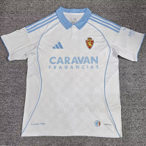 2025/26 Zaragoza Home White Fans Soccer Jersey