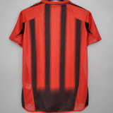 2004/2005 AC Milan Home Retro Soccer Jersey (All Patch 全臂章)