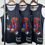 2025 Timberwolves BARNES #4 Black  NBA Jerseys 热压