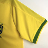 1997 Brazil Home Yellow Retro Soccer Jersey