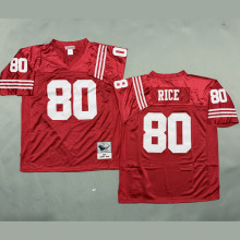 RICE #80 Men's San Francisco 49ers Retro NFL Jersey 49人