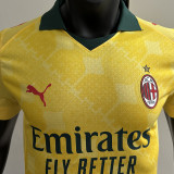 2025/26 AC Milan Third Yellow Player Version Soccer Jersey