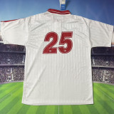 2025/26 AD x oasis #25 White Retro Style Fans Soccer Jersey (Have No.25 带号码）