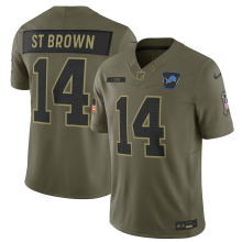 ST BROWN #14 Men's Detroit Lions NFL Jersey 雄狮