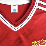 1986-1988 M Utd Home Red Retro Soccer Jersey