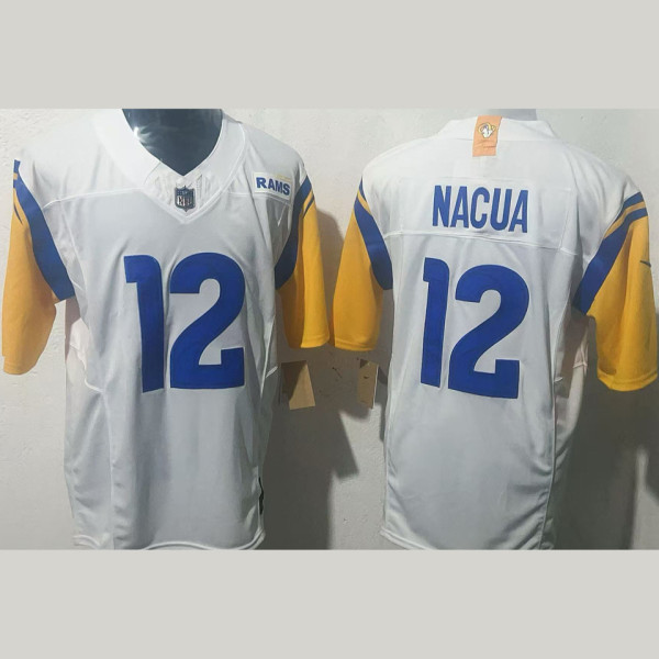 NACUA #12 Men's Los Angeles Rams NFL Jersey 公羊