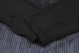2025 Nk~ Black Sweater Tracksuit
