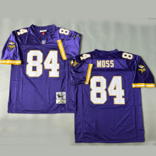 MOSS #84 Men's Minnesota Vikings Retro NFL Jersey 维京人