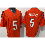 HIGGINS #5 Men's Cincinnati Bengals NFL Jersey 猛虎   (3代）