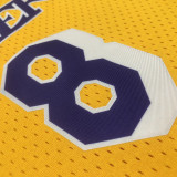 Lakers BRYANT #8 Retro Yellow NBA Girl Jersey
