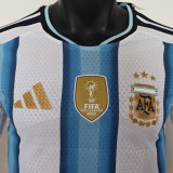 2026/27 Argentina Home Player Version Long Sleeve Soccer Jersey  背上有1893