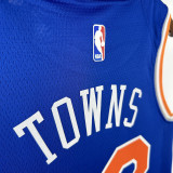 2025 NY Knicks TOWNS  #32 Blue City Edition NBA Jerseys
