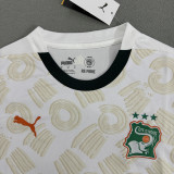 2025 Ivory Coast Away White Fans Soccer Jersey