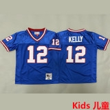 KELLY #12 Buffalo Bills Retro Kids NFL Jersey 布法罗比尔