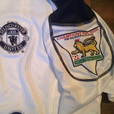 2000/2001 M Utd Away White Retro Fans Soccer Jersey（Vodafone）