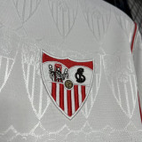 1991/92 Sevilla FC Home White Retro Soccer Jersey