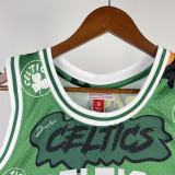 1985/86 Celtics BIRD #33 Green  Retro NBA Jerseys 热压